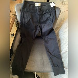 Boys Abercrombie blk twill chino jogger size 11/12 brand new